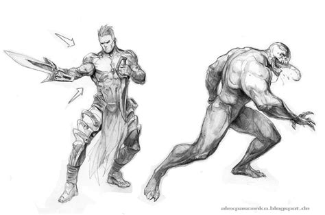 Vnm Swrd Post Res By AlexPascenko Character Design Deviantart Sketches