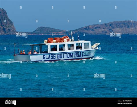 Es Canar Sightseeing Excursion Boat Glassbottom Stock Photo Alamy