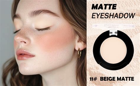 Amazon HHLTOH Neutral Light Nude Beige White Single Matte Eye