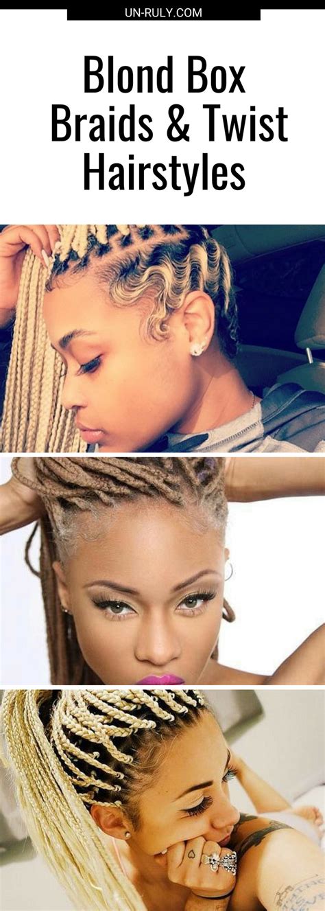 Hairspiration Blond Box Braids And Twists Unruly Box Braids Braids Blonde Box Braids