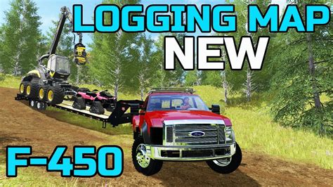 FARMING SIMULATOR 2017 SMOKE VALLEY LOGGING MAP F 450 HAULING