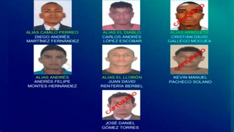 Policía Reveló El Cartel De Los Más Buscados En Montería