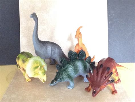 Vintage Dinosaur Toys Retro 80s-90s Collection 5 Piece Set - Etsy