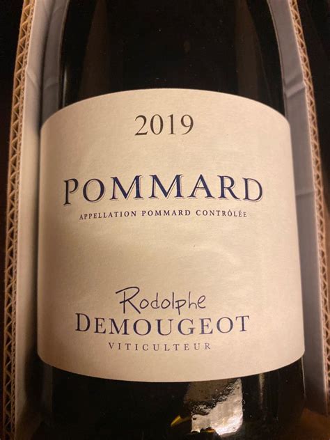 2019 Domaine Rodolphe Demougeot Pommard France Burgundy Côte de