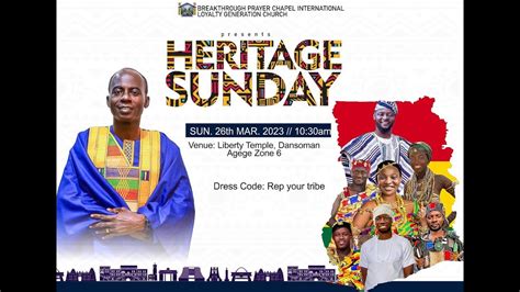 HERITAGE SUNDAY YouTube