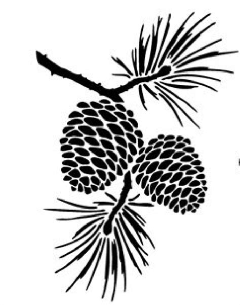 Pine Cone Clip Art Black And White