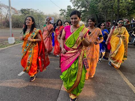 Sari Run Marathon Competition Pune Pune Women Run