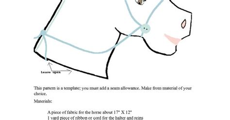 Free Printable Stick Horse Pattern Printable Templates