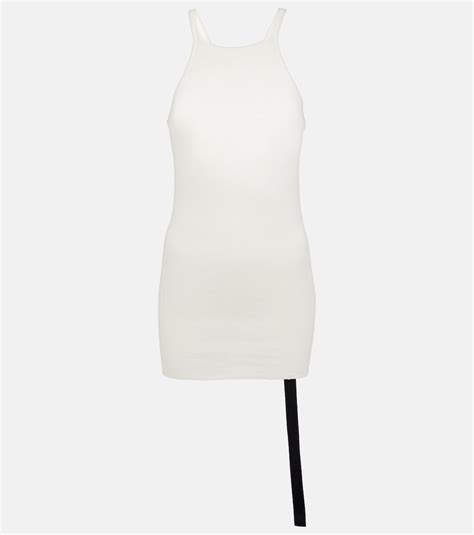 Cotton Jersey Tank Top In White Rick Owens Mytheresa