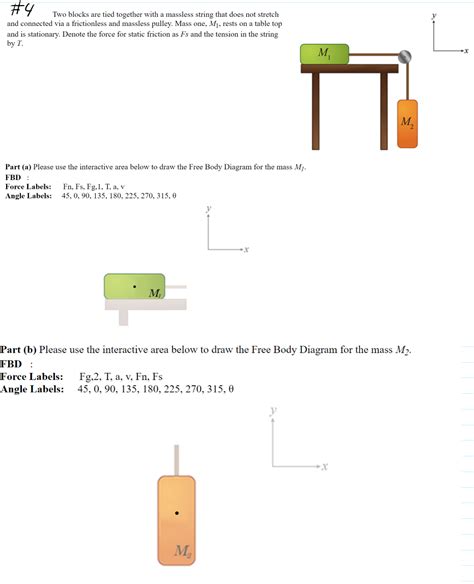 Solved Two Blocks Are Tied Together With A Massless Chegg