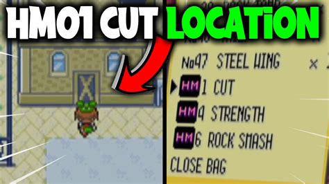 HOW TO GET HM01 CUT ON POKEMON EMERALD YouTube