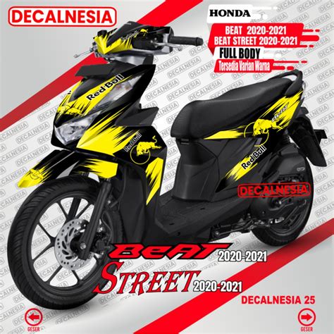 Jual Decal Beat Deluxe 2021 2021 Full Body Stiker Motor Beat Street