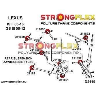 Rear Trailing Arm Bush Sport Suspension Polyurethanes Lexus Gs