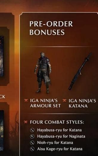 Looking At The Preorder Bonus For Rise Of The Ronin Rninjagaiden