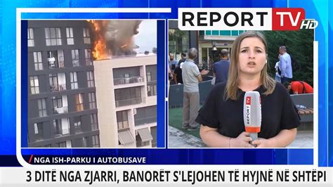 Flakët në pallatin në Tiranë Report Tv siguron foton nga banesa e