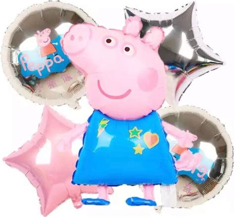 Peppa Pig Folie Ballonnen Stuks Cartoon Peppa Figuur Globos Baby