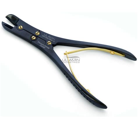 Tc Wire Cutter 7 8 9 Black Titanium Nitride Coated Double Action For