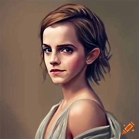 Portrait Of Emma Watson In Renaissance Style