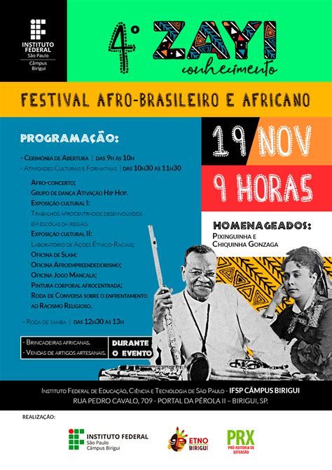 Zayi Festival Afro Brasileiro E Africano Do Ifsp Campus Birigui Suap