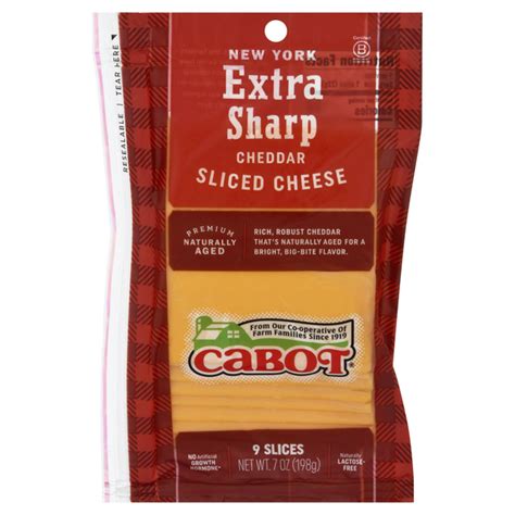 Save On Cabot Sliced Cheddar Cheese New York Extra Sharp Ct Order