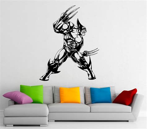 Wolverine Hero Wall Decal Vinyl Stickers Comics Superhero - Etsy