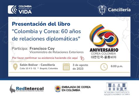 Presentación Del Libro Colombia Y Corea 60 Años De Relaciones Diplomáticas Aladaa