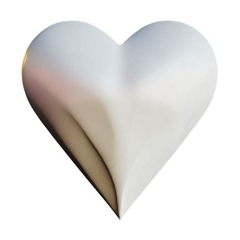 White Heart 3d Rendering Icon Illustration 29129003 Png