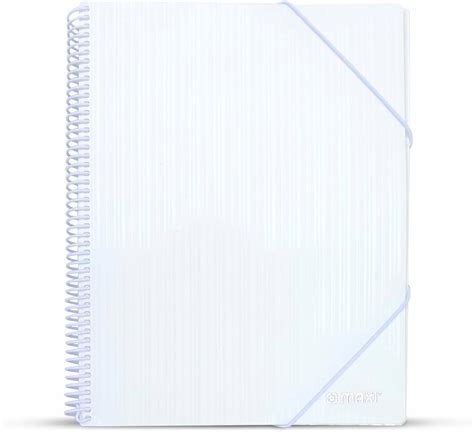 Maxi Spiral Display Book 40 Pocket White Clear Pockets Book File Folder