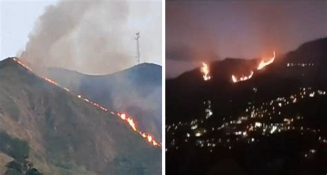 Incendio En V A Medell Nbogot Hoy Cerca De T Nel Durante Puente De