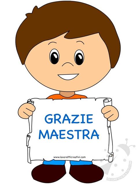 Grazie Maestre Da Colorare