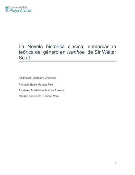 Pdf Sir Walter Scott Novela Hist Rica Dokumen Tips