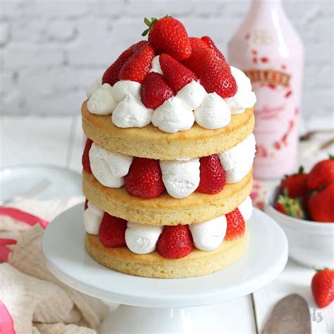 Japanisches Strawberry Shortcake T Rtchen Mit Baileys Strawberry Hot