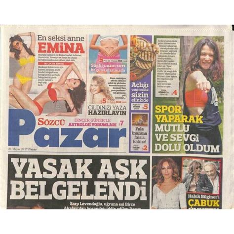 Gökçe Koleksiyon Sözcü Gazetesi Pazar Eki 21 Mayıs 2017 Fiyatı