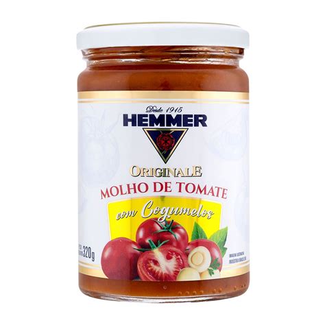 Molho De Tomate Originale Cogumelos Hemmer G Shopee Brasil