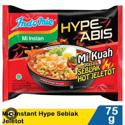 Jual Indomie Hype Seblak Hot Jeletot Gram Shopee Indonesia