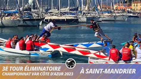 3ème tour éliminatoire du Championnat Var Côte d Azur 2023 de joutes