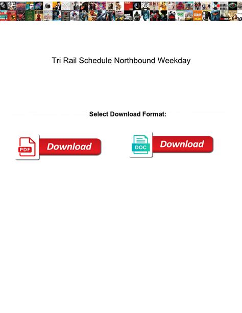 Tri Rail Schedule Northbound Weekday - DocsLib