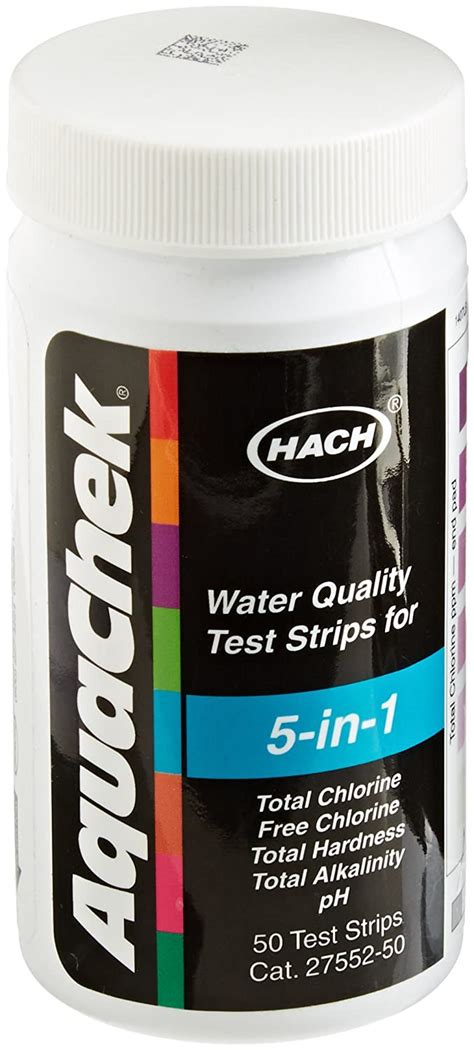 Hach Company Hach 2755250 5 In 1 Water Quality Test Strips Pack Of 50