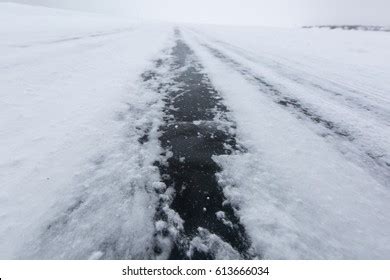 Ice Road On Great Slave Lake Stock Photo (Edit Now) 613666040