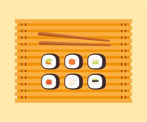 Premium Vector Collection Of Asian Traditional Chinese Sushi