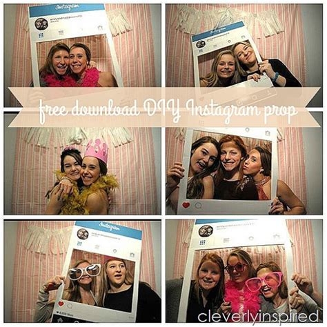 Diy Instagram Photo Prop Free Download Cleverly Inspired