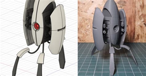 Portal 2 Sentry Turret By Fishbone Workshop Download Free Stl Model