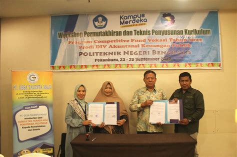 Perkuat Link And Match Polbeng Tandatangani Nota Kesepahaman