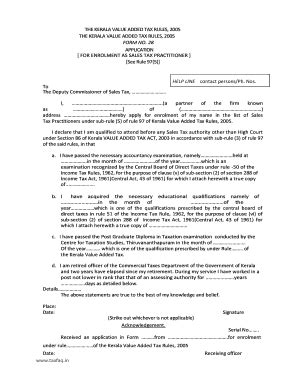 Fillable Online THE KERALA VALUE ADDED TAX RULES 2005 FORM NO 28