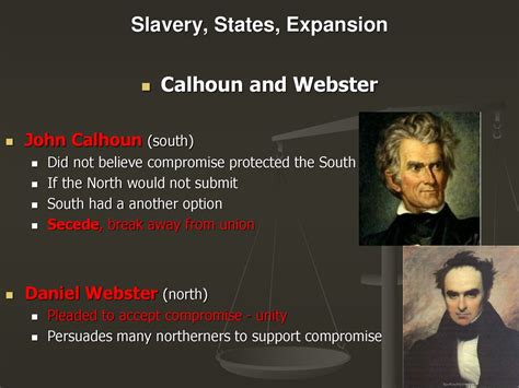 Slavery States Expansion Focus How Did Congress Try To Resolve The