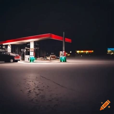 Abandoned Gas Station In A Remote Location On Craiyon