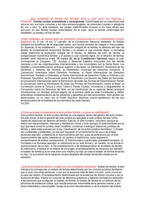 Derecho de Familia tp 3 parte 3 DERECHO DE FAMILIA Trabajo Práctico 3