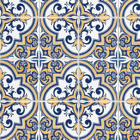 Papel De Parede Autocolante Azulejo Portugu S Colonial Elo