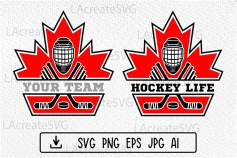 Canada Hockey Team Logo Svg Png Hockey Life T Shirt Design