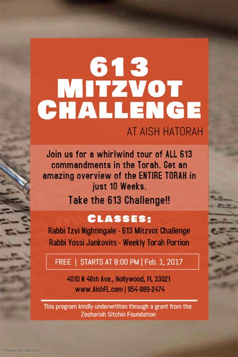 613 Mitzvot Challenge Aishfl